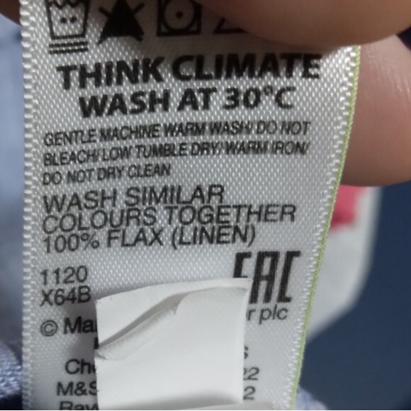 Pure Linen blue shirt size‎ 14 - Picture 6 of 6